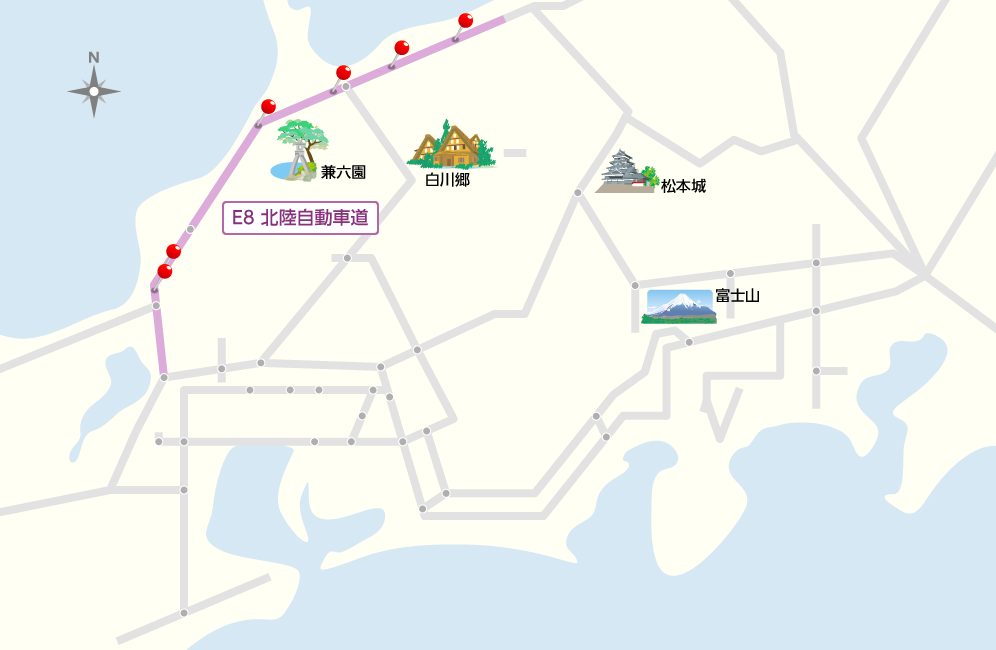北陸道マップ