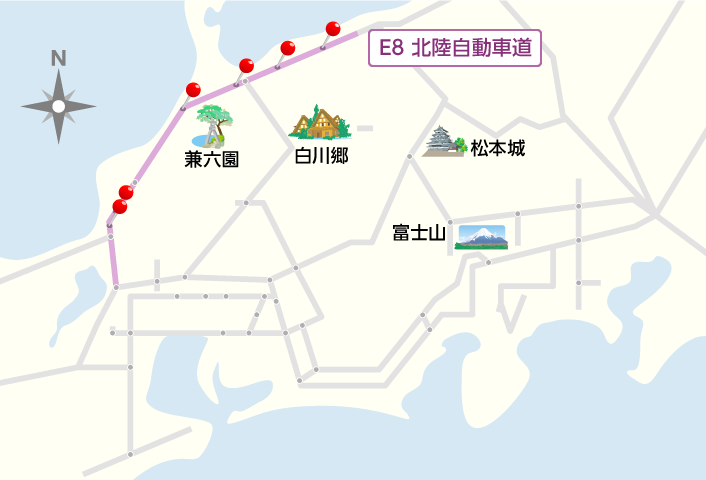 北陸道マップ