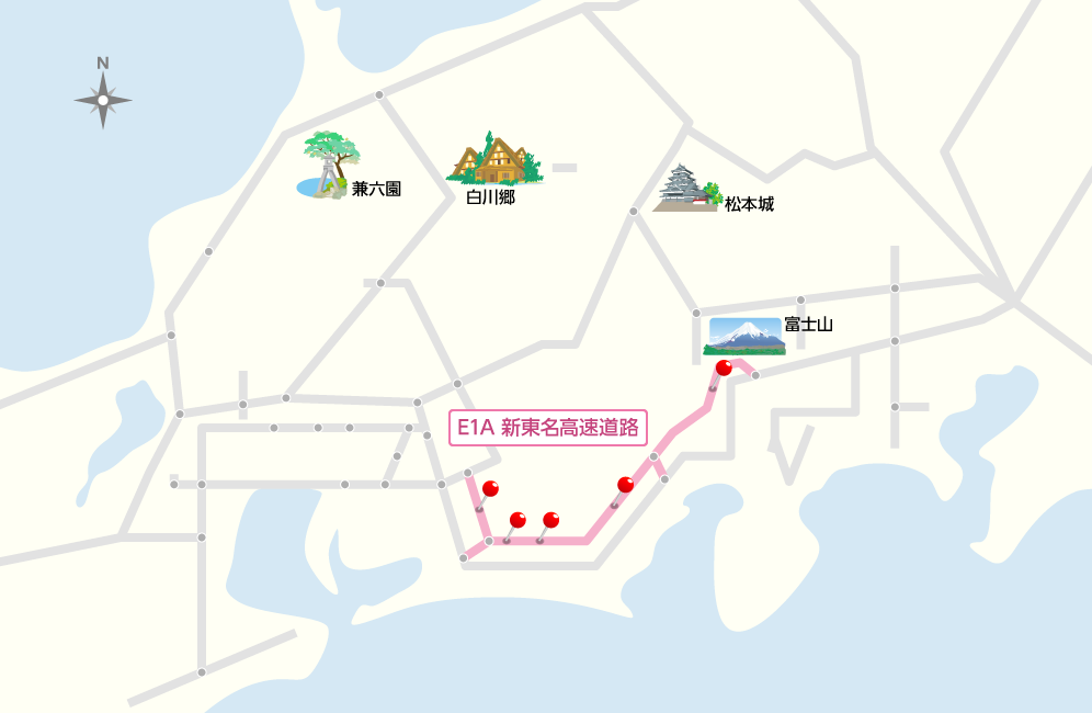 新東名高速マップ