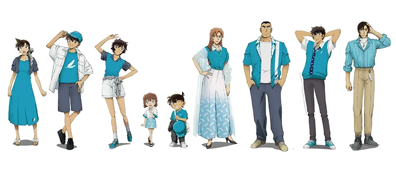 名探偵コナン ハイウェイの堕天使 各キャラクターの等身大パネル イメージ