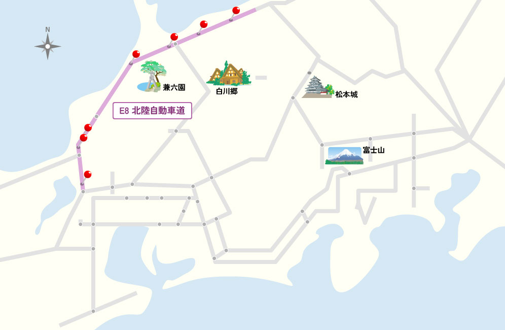 北陸道マップ