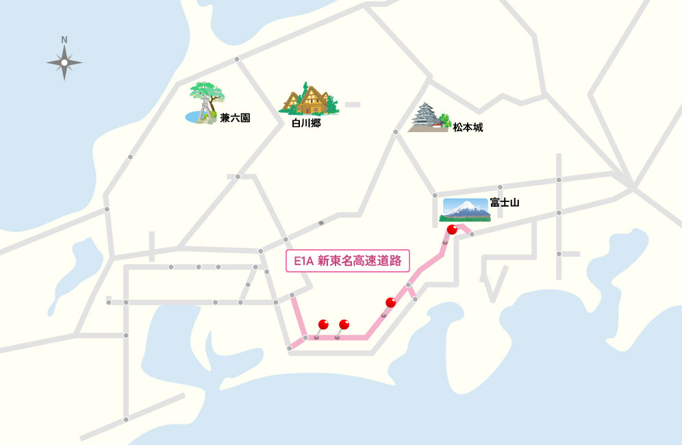 新東名高速マップ