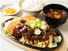 どてカツ鉄板焼定食 1,300円