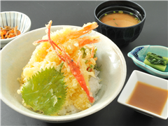諏訪湖SA（下り） レストラン 信州諏訪みそ天丼　1,250円