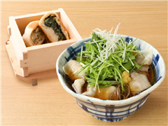 諏訪湖SA（上り) レストラン そじ坊「信州豚のハリハリそば定食」1,550円