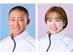 （左）山川 波乙選手　（右）中村　楓選手