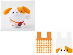 【左】ぬいぐるみ（Mサイズ） 【右】エコバッグ