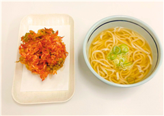 桜えびと野菜のかき揚げうどん（温）