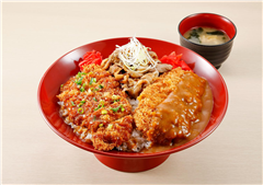 神奈川県産豚の巴丼：番組のために開発されたメガ盛りメニューが通常販売開始しました！