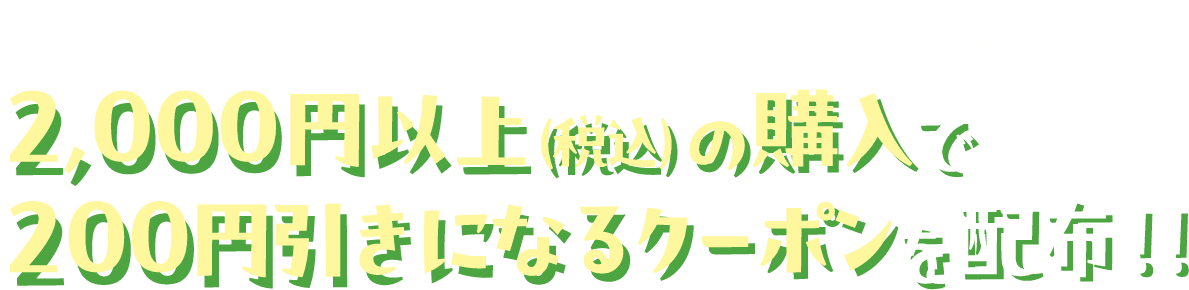 20周年にちなみ、わくわくハイウェイアプリ上で2,000円以上（税込）の購入で200円引きになるクーポンを配布！！